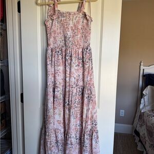 Floral Pink Maxi Dress